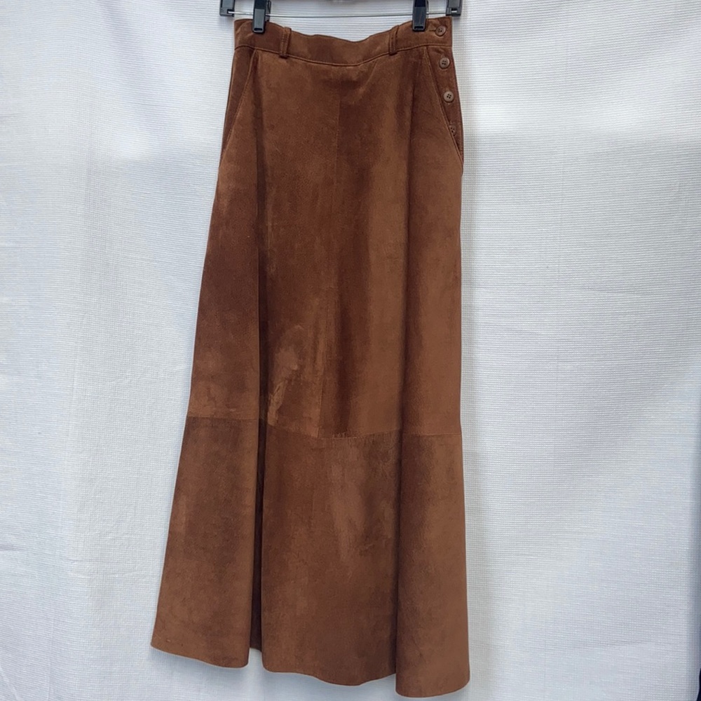 Suede skirt